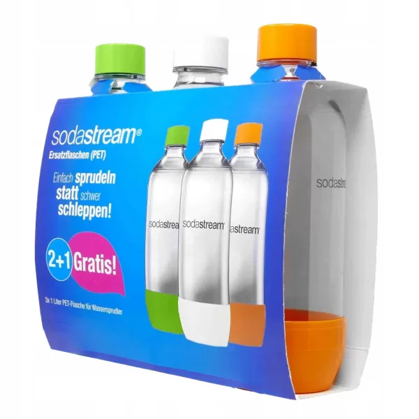 Butelki SODASTREAM Pet Kolorowe 1 litr x3 - obrazek 3