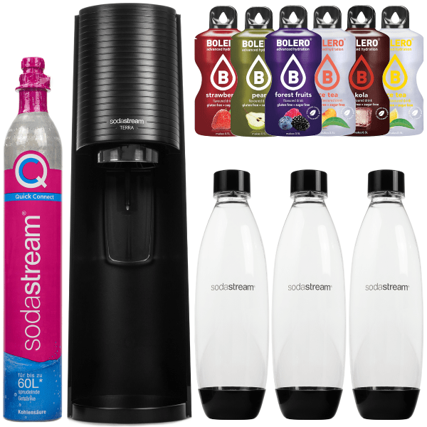 Saturator SodaStream Promopack Terra Black 3 butelki 1L + Bolero