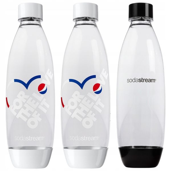 Saturator SodaStream Terra Black jedna butelka + 2 Butelka do Saturatora Sodastream Fuse Biała Pepsi (dek) + bolero - obrazek 4