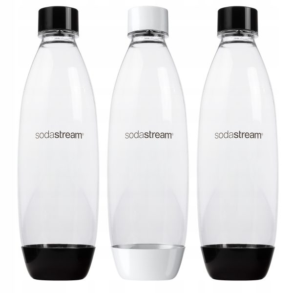 Saturator SodaStream Terra jedna butelka + 2 butelki fuse biała i czarna - obrazek 4