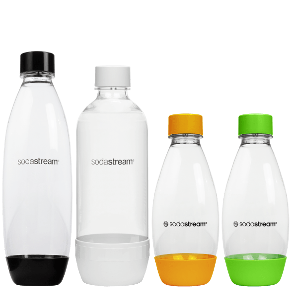 Saturator SodaStream Terra Black jedna butelka + Pet Biała 1 litr (dek) + PET 0,5 L zielona+pomarańczowa Dwupak - obrazek 4