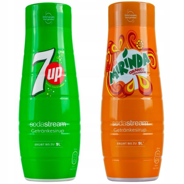 2x SYROP DO SATURATORA SODASTREAM MIRINDA 7UP