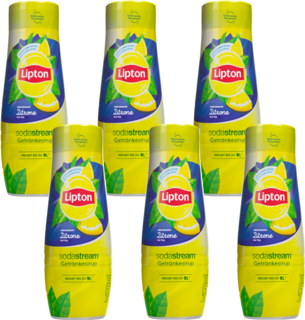 6X SYROP SODASTREAM LIPTON ICE TEA CYTRYNA KONCENTRAT DO SATURATORA