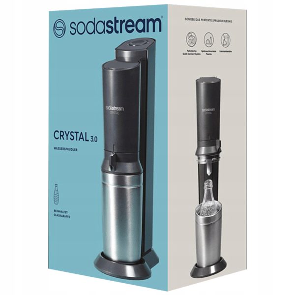 Saturator SodaStream Crystal 3.0 QuickConnect Czarny Jedna Butelka + 2 karafki - obrazek 6
