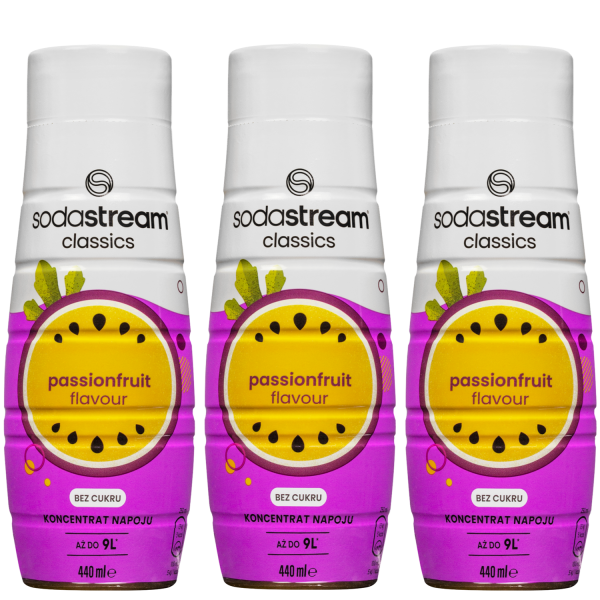 3x Syrop do SodaStream Passionfruit Zero 440ml