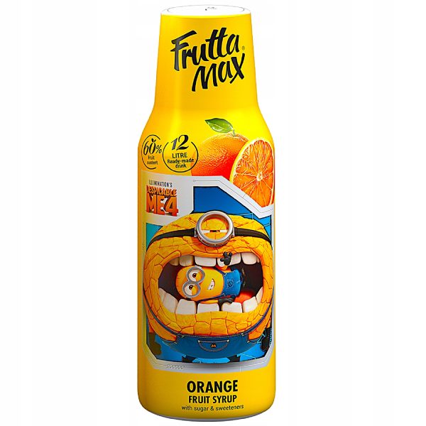Syrop FruttaMax MINIONKI POMARAŃCZA 500ml + Syrop FruttaMax MINIONKI MANGO 500ml - obrazek 2