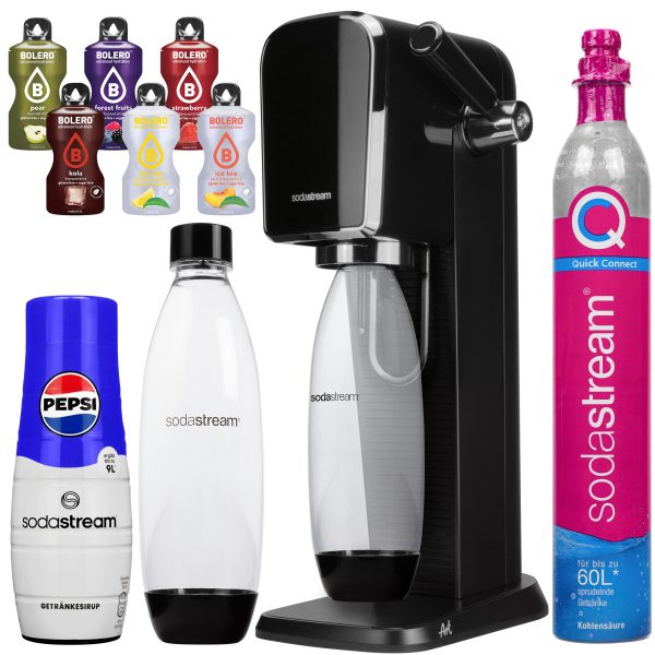 Saturator SodaStream Art Czarny + syrop Pepsi + Bolero