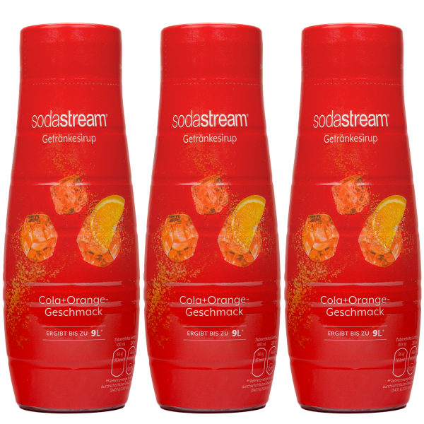 3x Syrop do SodaStream Cola + Orange 440ml