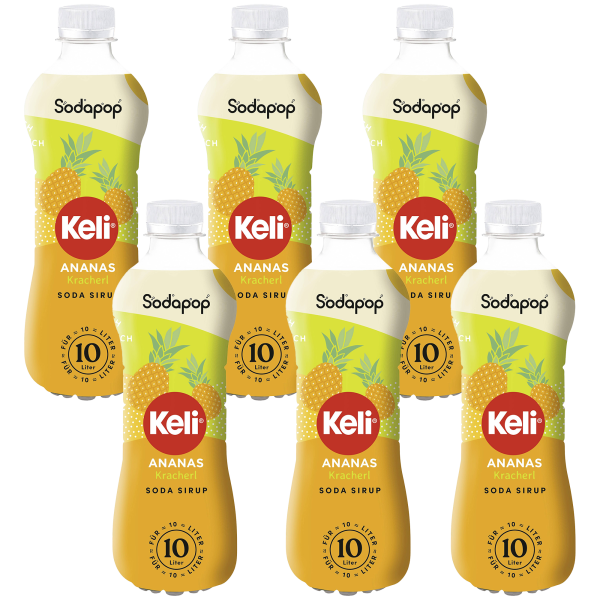 6x Syrop SODAPOP KELI Ananas 500ml