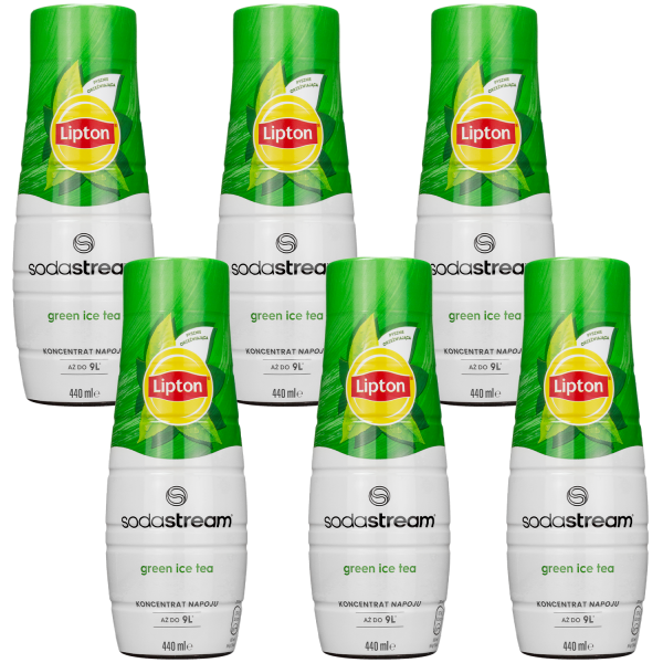 6x Syrop do SodaStream Lipton Ice Tea Zielona Herbata 440 ml