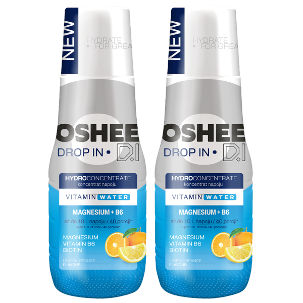 2x Syrop OSHEE Drop Cytryna-Pomarańcza Wit+Magnez 500ml