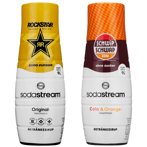 Syrop SodaStream Rockstar Original Zero 440ML + Schwip Schwap Bez Cukru 440 ml