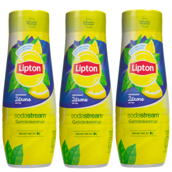 3x Syrop do SodaStream Lipton Ice Tea Cytryna 440 ml