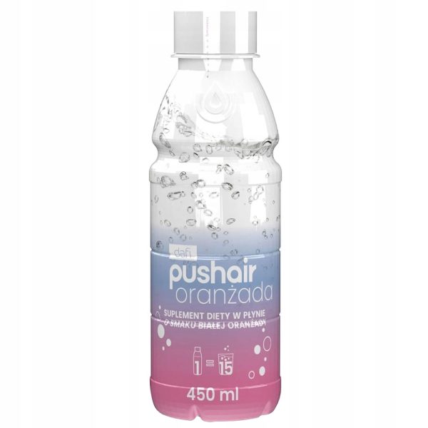 PUSHAIR Suplement diety Syrop Czerwona Oranżada 450ml + PUSHAIR Suplement diety Syrop Biała Oranżada 450ml - obrazek 2
