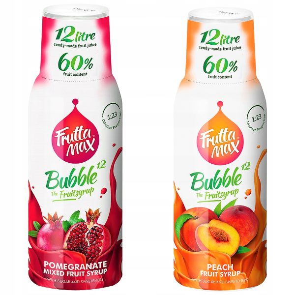 Syrop FruttaMax GRANAT 500 ml+BRZOSKWINIA 500ml