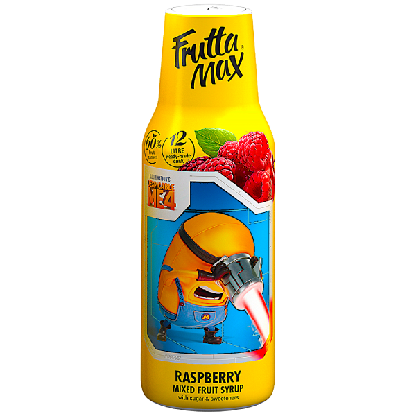 Syrop FruttaMax MINIONKI MALINA 500ml + Syrop FruttaMax MINIONKI LIMONKA MIĘTA BEZ LIGHT 500ml - obrazek 2
