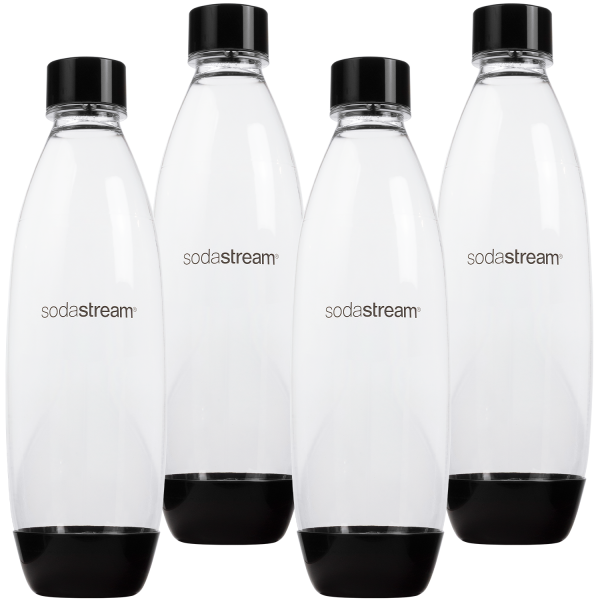 2x Butelki SodaStream 1L Fuse Dwupak Czarne