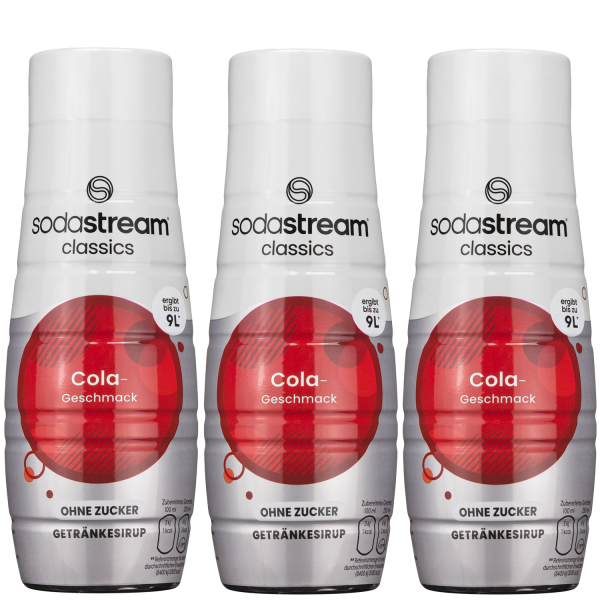 3x Syrop do SodaStream Cola bez cukru 440ml