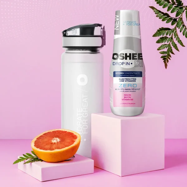 Syrop OSHEE Drop ZERO Grejpfrut Wit+Elektrolity 500ml - obrazek 2
