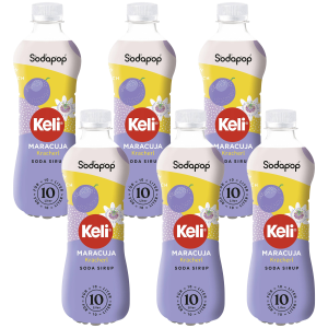 6x Syrop SODAPOP SODA KELI MARACUJA 500ml