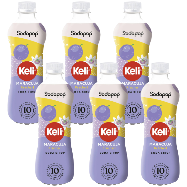 6x Syrop SODAPOP SODA KELI MARACUJA 500ml