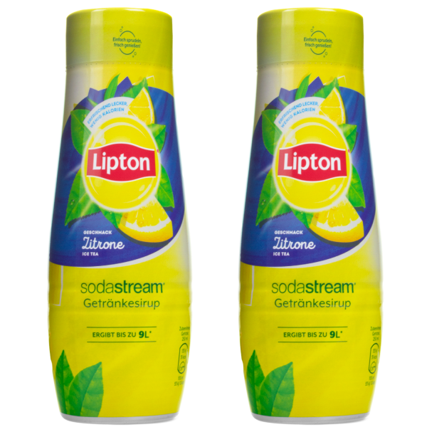 2x Syrop do SodaStream Lipton Ice Tea Cytryna 440 ml