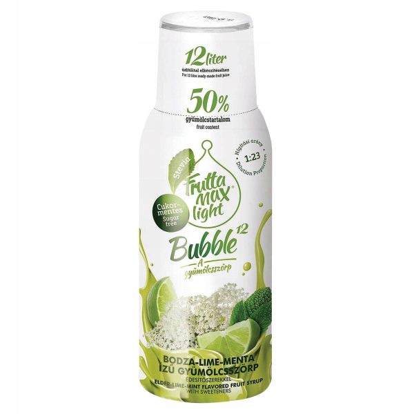 Syrop FruttaMax ICE TEA CYTRYNOWA GREEN Light 500 ml+Syrop FruttaMax LIMONKA MIĘTA BEZ LIGHT 500ml - obrazek 3