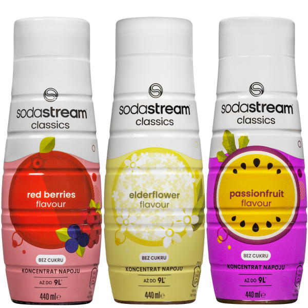Saturator SodaStream Terra White + jedna butelka + Syrop Red Berries Zero 440ml + Elderflower Zero 440ml + Passionfruit Zero 440ml - obrazek 5