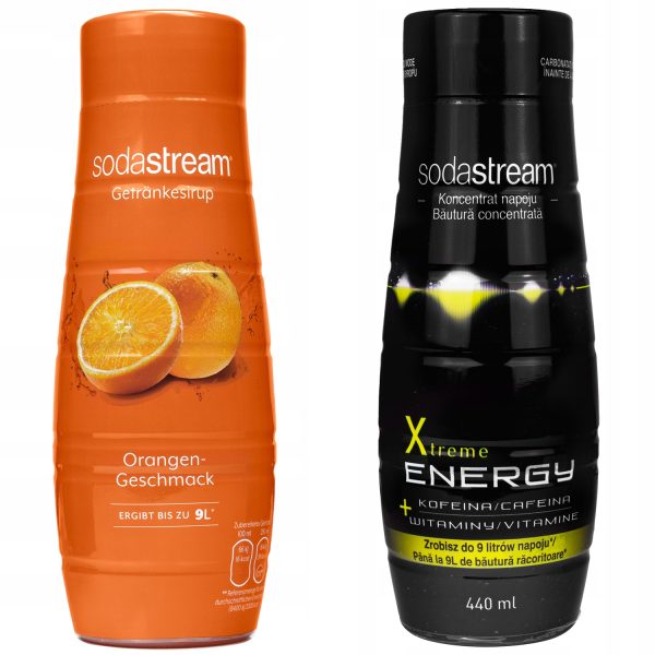 Syrop do SodaStream Classics Pomarańcza 440ml+Xtreme Energy 440ml - obrazek 4