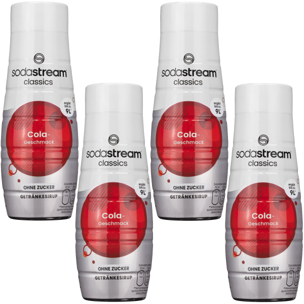 4x Syrop do SodaStream Cola bez cukru 440ml