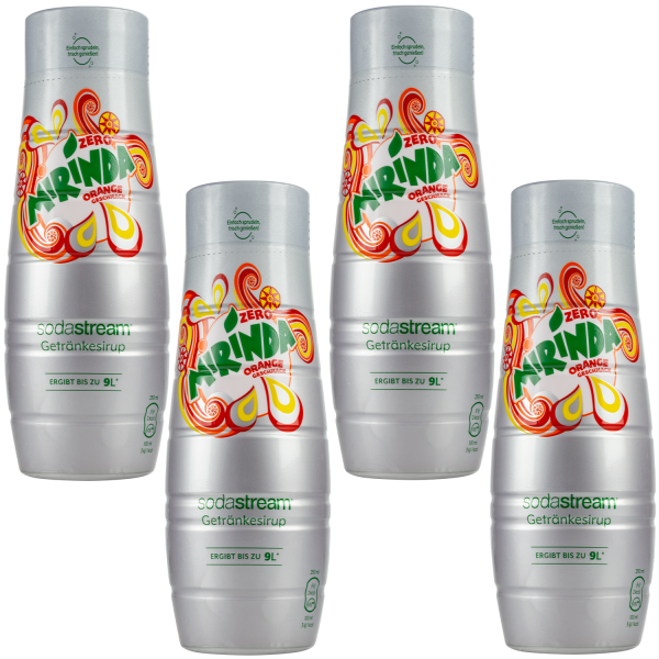 4x Syrop do SodaStream Mirinda bez cukru 440 ml
