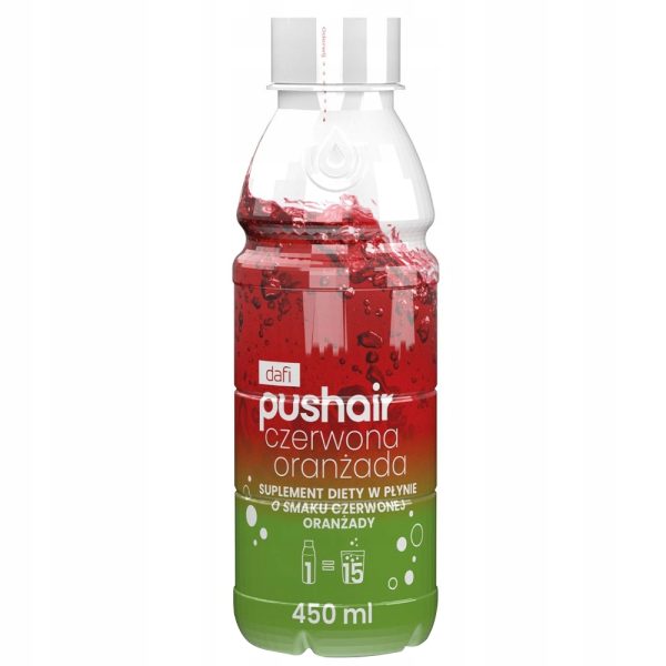 PUSHAIR Suplement diety Syrop Czerwona Oranżada 450ml + PUSHAIR Suplement diety Syrop Biała Oranżada 450ml - obrazek 3