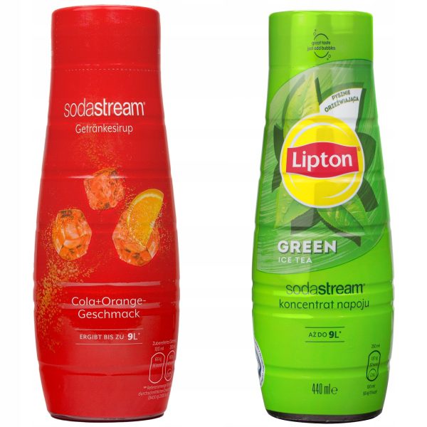 Syrop do SodaStream Cola  Orange 440ml+Lipton Ice Tea Zielona Herbata z cytrusami 440 ml - obrazek 4