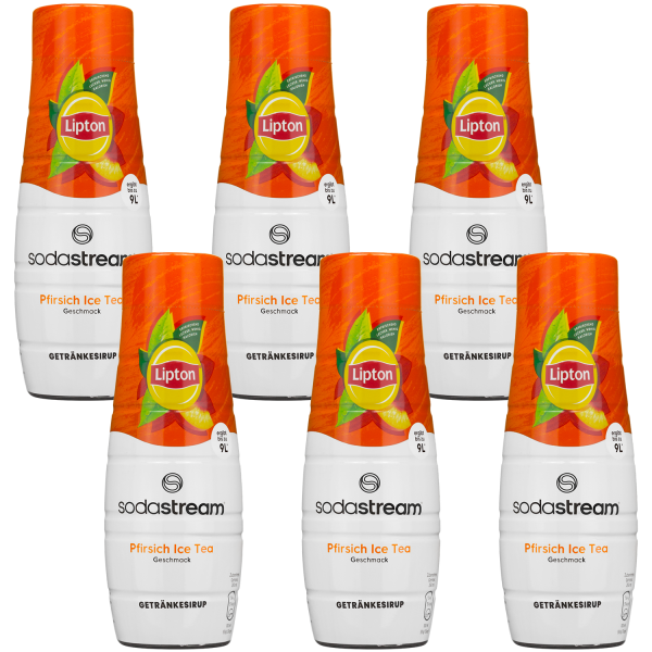 6x Syrop do SodaStream Lipton Ice Tea Brzoskwinia 440 ml
