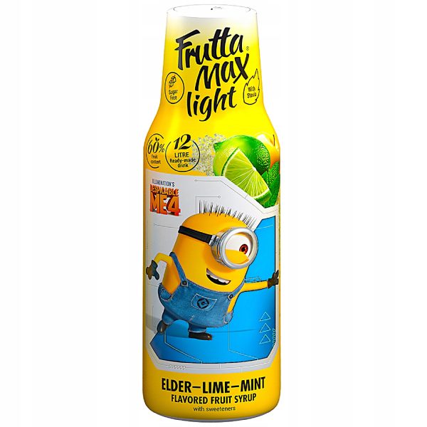 Syrop FruttaMax MINIONKI MALINA 500ml + Syrop FruttaMax MINIONKI LIMONKA MIĘTA BEZ LIGHT 500ml - obrazek 3
