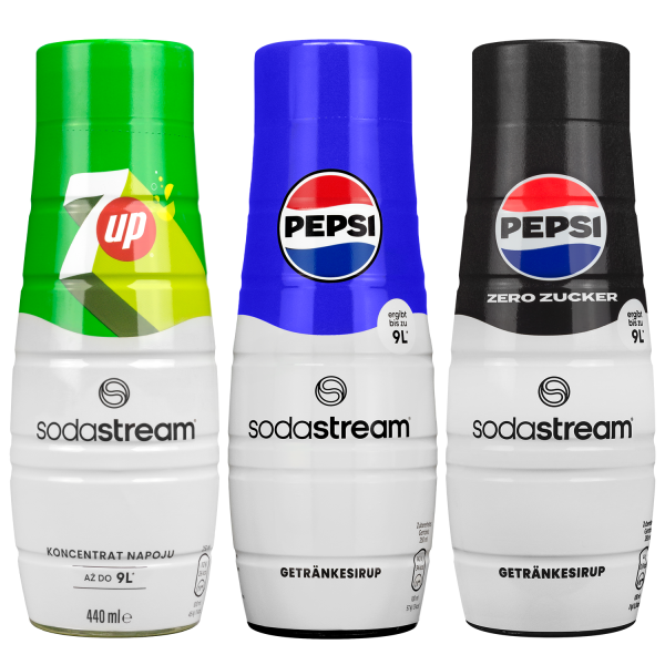 Saturator SodaStream Terra Black + 2 butelki + 3x syrop (Pepsi, 7up, Pepsi Max) - obrazek 5
