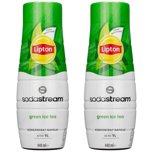 2x Syrop do SodaStream Lipton Ice Tea Zielona Herbata 440 ml