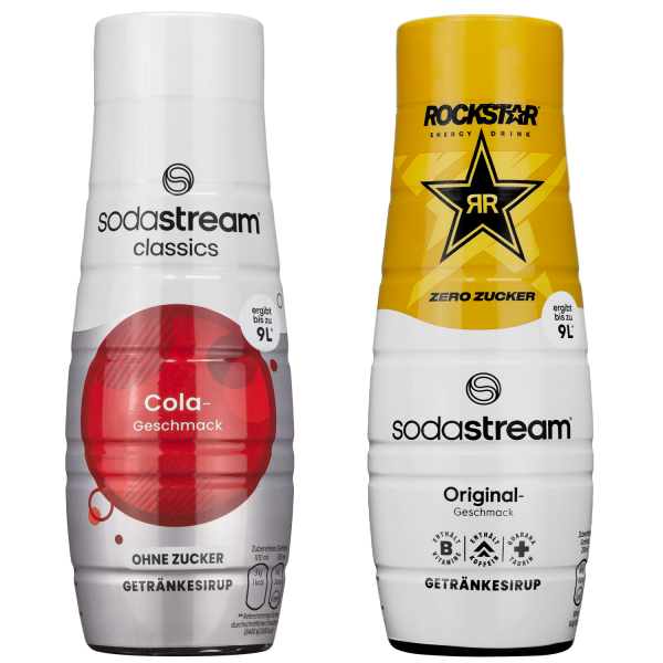 Syrop do SodaStream Cola bez cukru 440ml+Rockstar Original Zero 440ML
