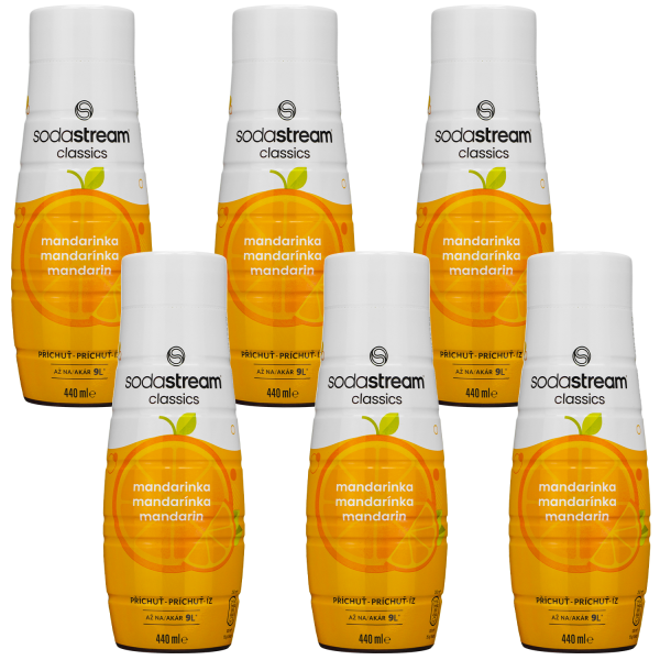 6x Syrop SodaStream Mandarynka 440ml