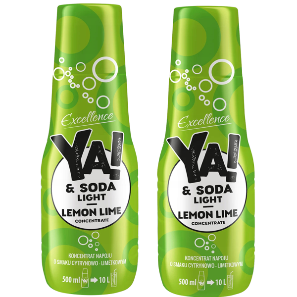 2x Syrop YA!&SODA cytryna-limetka light 500ml