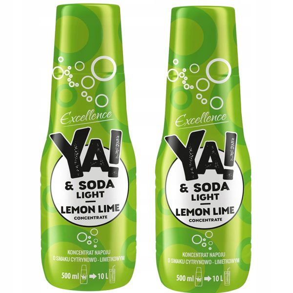 2x Syrop YA!&SODA cytryna-limetka light 500ml - obrazek 2