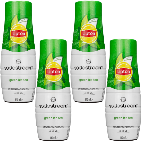 4x Syrop do SodaStream Lipton Ice Tea Zielona Herbata 440 ml