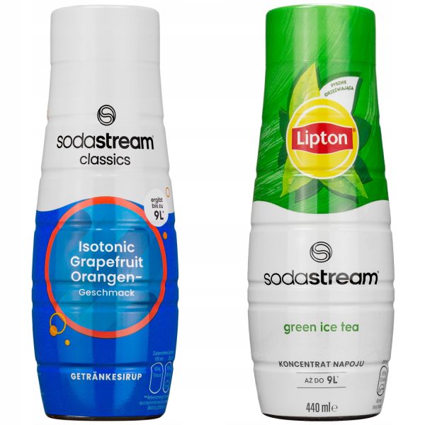 Syrop do SodaStream Izotonik 440ml+Lipton Ice Tea Zielona Herbata z cytrusami 440 ml - obrazek 4