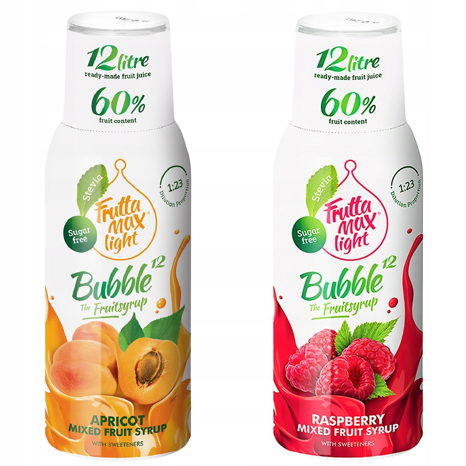 Syrop FruttaMax MORELA LIGHT 500 ml+MALINA LIGHT 500 ml