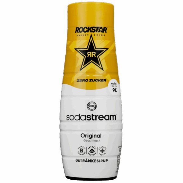 4x Syrop SodaStream Rockstar Original Zero 440ML - obrazek 2