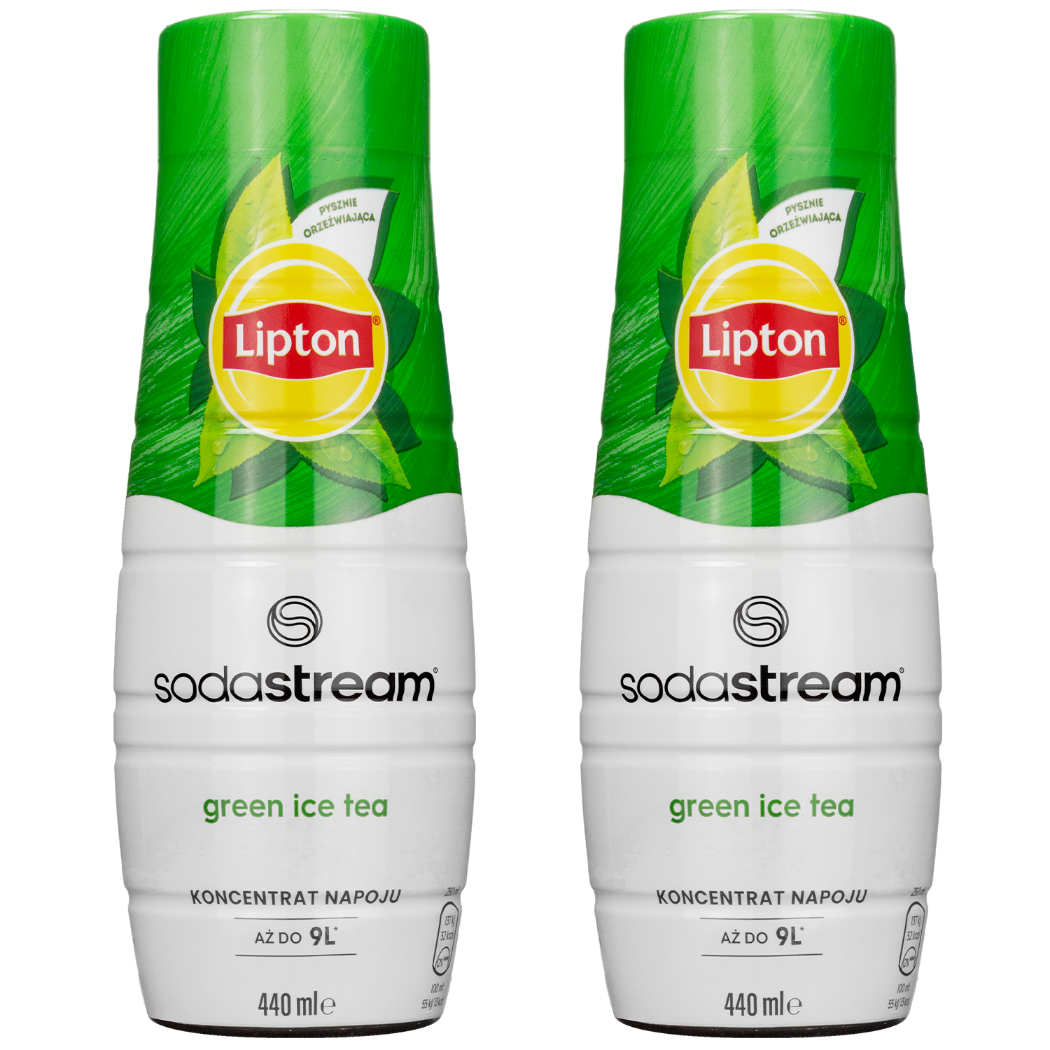 2x Syrop do SodaStream Lipton Ice Tea Zielona Herbata 440 ml
