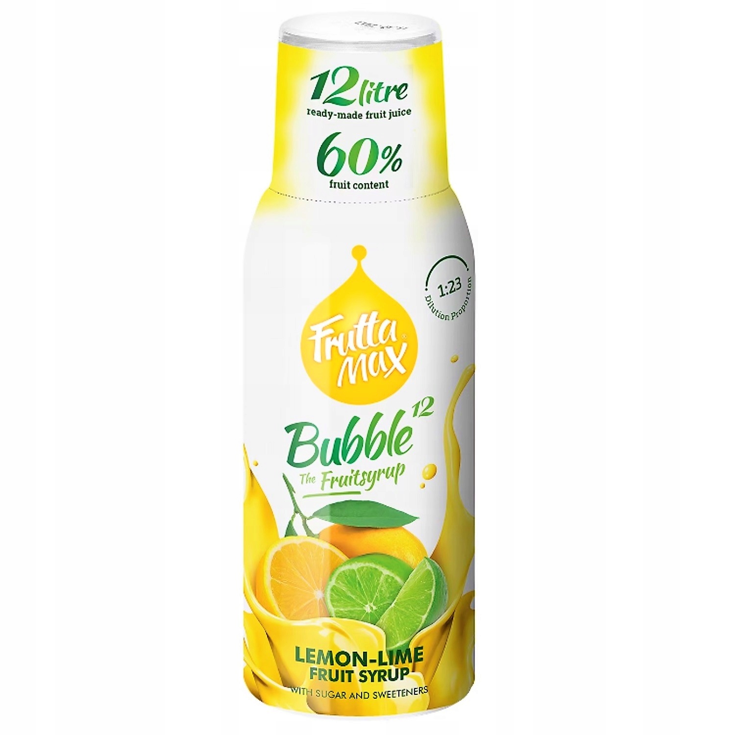 Syrop FruttaMax LIMONKA MIĘTA BEZ 500ml+CYTRYNA LIMONKA 500ml - obrazek 3