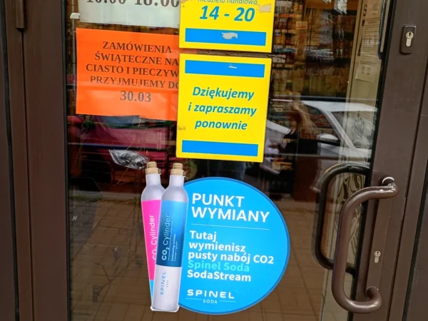 Wejście do punktu wymiany nabojów CO2 Lewiatan Ruda śl przy Plebiscytowa 20, Ruda Śląska