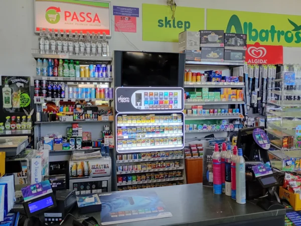 Wnętrze punktu wymiany nabojów CO2 P.P.H.U Albatros, Kraczkowa 1140, Kraczkowa