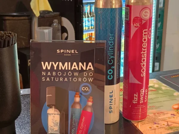 Naboje CO2 Spinel Soda dostępne w punkcie Meat Fellas, ul. Bosacka 7, Kraków